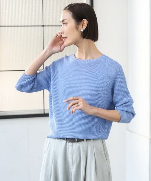 Maison de CINQ / メゾン ドゥ サンク ニット・セーター | [小さいサイズ]ホールガーメント(R)ラグランラメニット | 詳細5