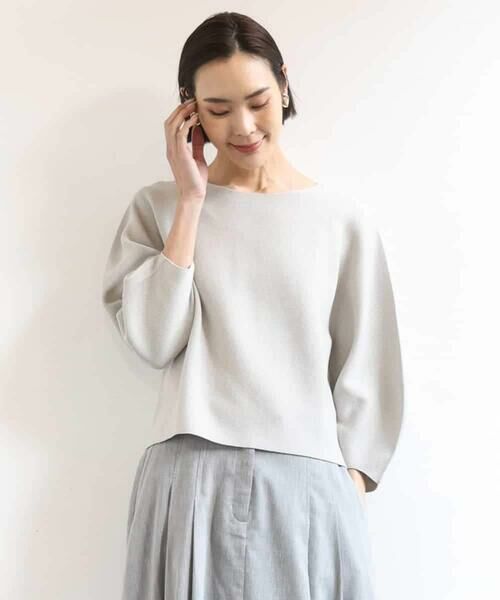 Maison de CINQ / メゾン ドゥ サンク ニット・セーター | [小さいサイズ]ホールガーメント(R)パフスリーブニット（オフホワイト）
