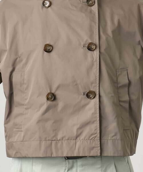 Maison de CINQ / メゾン ドゥ サンク ピーコート | [小さいサイズ]スタンドカラーショートブルゾン | 詳細14