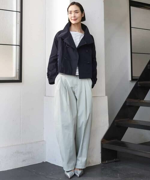 Maison de CINQ / メゾン ドゥ サンク ピーコート | [小さいサイズ]スタンドカラーショートブルゾン | 詳細19