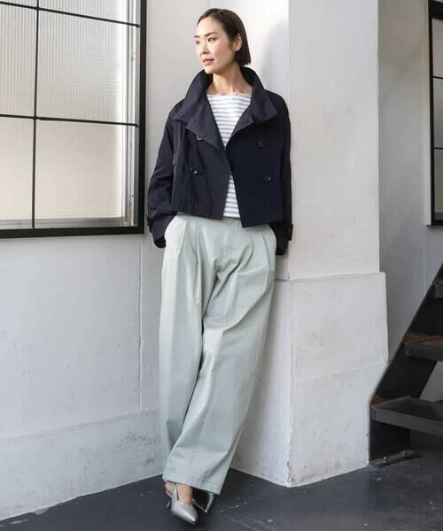 Maison de CINQ / メゾン ドゥ サンク ピーコート | [小さいサイズ]スタンドカラーショートブルゾン | 詳細21