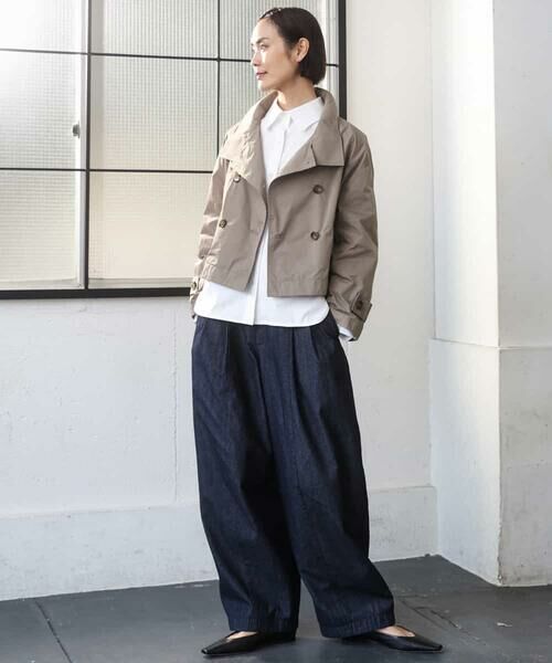 Maison de CINQ / メゾン ドゥ サンク ピーコート | [小さいサイズ]スタンドカラーショートブルゾン | 詳細25