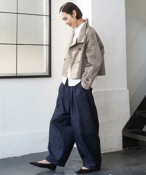 Maison de CINQ / メゾン ドゥ サンク ピーコート | [小さいサイズ]スタンドカラーショートブルゾン | 詳細26