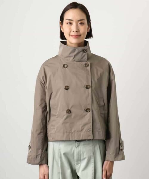 Maison de CINQ / メゾン ドゥ サンク ピーコート | [小さいサイズ]スタンドカラーショートブルゾン | 詳細9