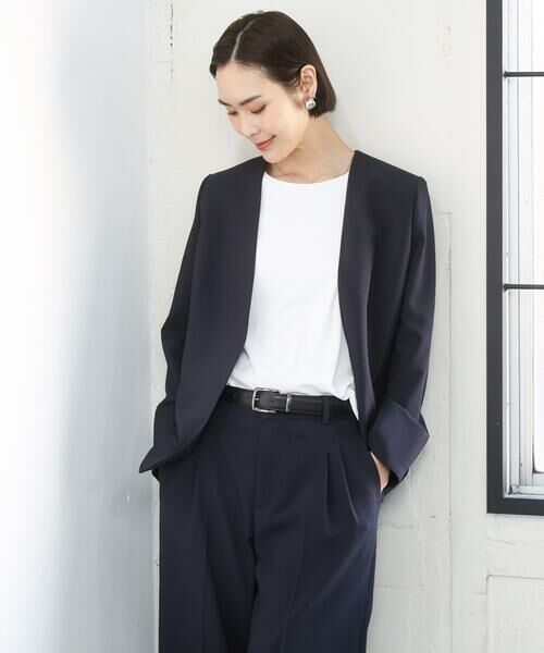 Maison de CINQ / メゾン ドゥ サンク カットソー | [小さいサイズ][遮熱効果素材]ステッチレス五分袖プルオーバー | 詳細17