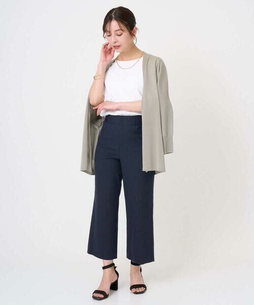 Maison de CINQ / メゾン ドゥ サンク カットソー | [小さいサイズ][遮熱効果素材]ステッチレス五分袖プルオーバー | 詳細22