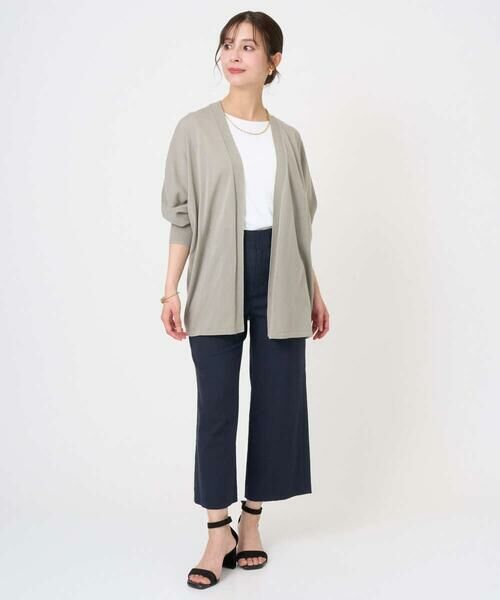 Maison de CINQ / メゾン ドゥ サンク カットソー | [小さいサイズ][遮熱効果素材]ステッチレス五分袖プルオーバー | 詳細23