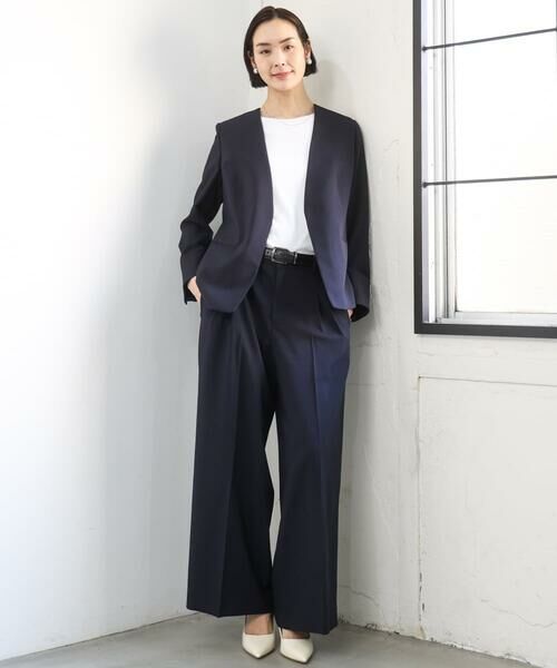 Maison de CINQ / メゾン ドゥ サンク カットソー | [小さいサイズ][遮熱効果素材]ステッチレス五分袖プルオーバー | 詳細24