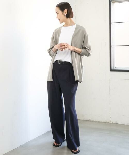 Maison de CINQ / メゾン ドゥ サンク カットソー | [小さいサイズ][遮熱効果素材]ステッチレス五分袖プルオーバー | 詳細27