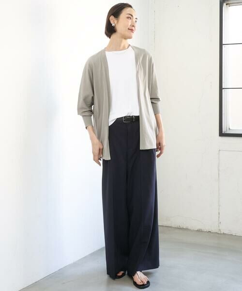 Maison de CINQ / メゾン ドゥ サンク カットソー | [小さいサイズ][遮熱効果素材]ステッチレス五分袖プルオーバー | 詳細28