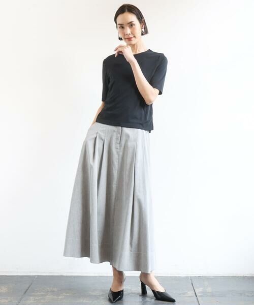 Maison de CINQ / メゾン ドゥ サンク カットソー | [小さいサイズ][遮熱効果素材]ステッチレス五分袖プルオーバー | 詳細6