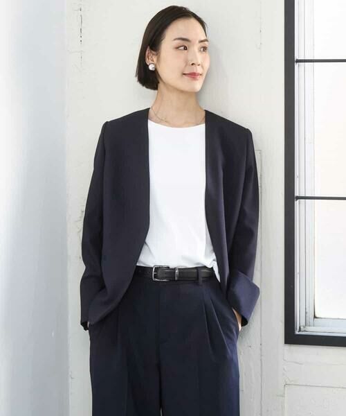 Maison de CINQ / メゾン ドゥ サンク カットソー | [小さいサイズ][遮熱効果素材]ステッチレス五分袖プルオーバー | 詳細3