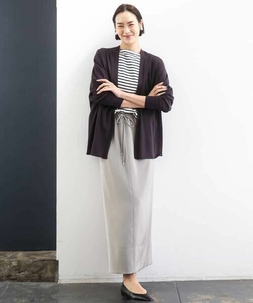 Maison de CINQ / メゾン ドゥ サンク カットソー | [小さいサイズ]タックデザイン バスクボーダーTシャツ | 詳細17