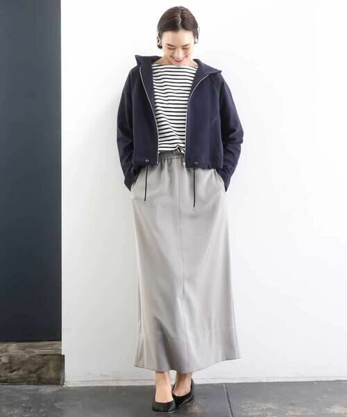 Maison de CINQ / メゾン ドゥ サンク カットソー | [小さいサイズ]タックデザイン バスクボーダーTシャツ | 詳細18