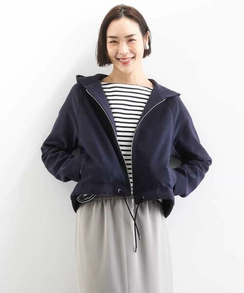 Maison de CINQ / メゾン ドゥ サンク カットソー | [小さいサイズ]タックデザイン バスクボーダーTシャツ | 詳細4