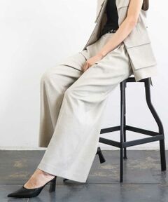 Maison de CINQ / メゾン ドゥ サンク その他パンツ | [小さいサイズ][セットアップ対応]ツイードライク　ワイドパンツ