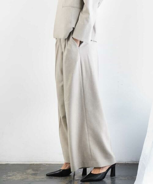 Maison de CINQ / メゾン ドゥ サンク その他パンツ | [小さいサイズ][セットアップ対応]ツイードライク　ワイドパンツ | 詳細5
