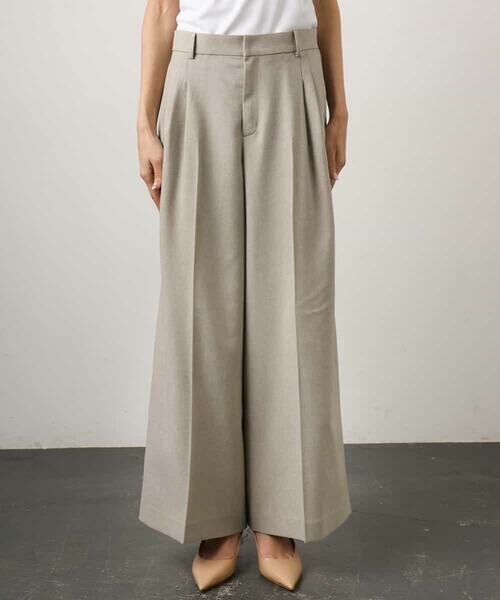 Maison de CINQ / メゾン ドゥ サンク その他パンツ | [小さいサイズ][セットアップ対応]ツイードライク　ワイドパンツ | 詳細6