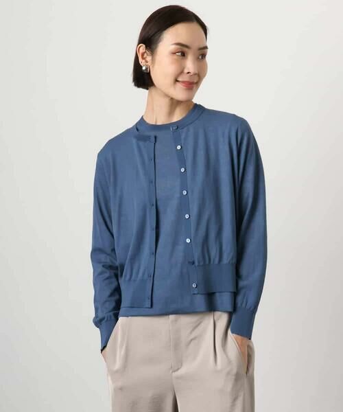 Maison de CINQ / メゾン ドゥ サンク セットアップ | [小さいサイズ][アンサンブル対応]シアーカーディガン | 詳細2