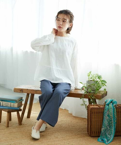 Maison de CINQ / メゾン ドゥ サンク シャツ・ブラウス | シャドーボイルドットブラウス | 詳細15