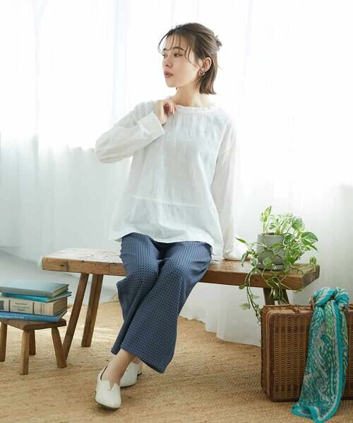 Maison de CINQ / メゾン ドゥ サンク シャツ・ブラウス | シャドーボイルドットブラウス | 詳細16