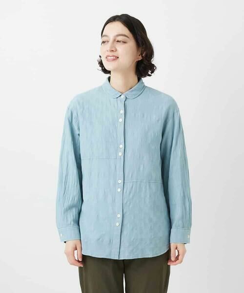 Maison de CINQ / メゾン ドゥ サンク シャツ・ブラウス | シャドーボイルドット前開きブラウス | 詳細11