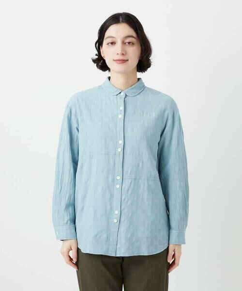 Maison de CINQ / メゾン ドゥ サンク シャツ・ブラウス | シャドーボイルドット前開きブラウス | 詳細12