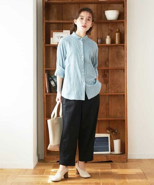 Maison de CINQ / メゾン ドゥ サンク シャツ・ブラウス | シャドーボイルドット前開きブラウス | 詳細24