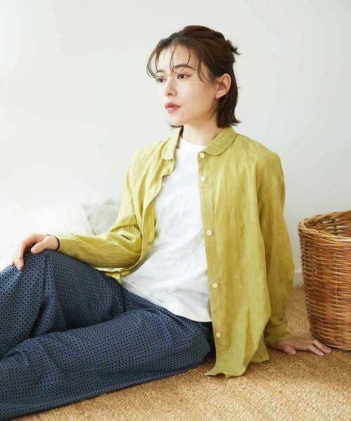 Maison de CINQ / メゾン ドゥ サンク シャツ・ブラウス | シャドーボイルドット前開きブラウス | 詳細4