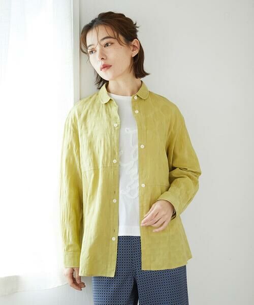 Maison de CINQ / メゾン ドゥ サンク シャツ・ブラウス | シャドーボイルドット前開きブラウス | 詳細5