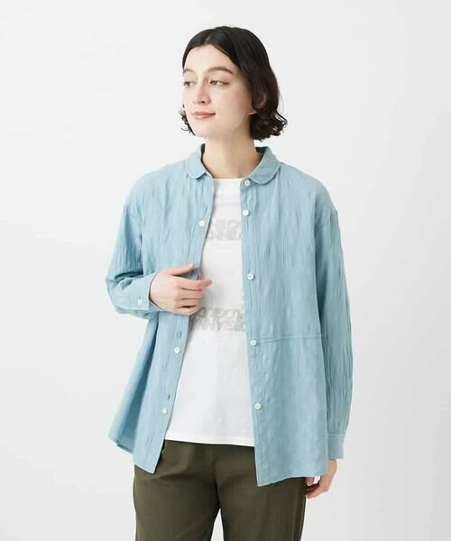 Maison de CINQ / メゾン ドゥ サンク シャツ・ブラウス | シャドーボイルドット前開きブラウス | 詳細9