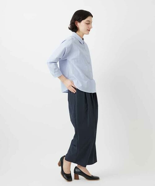 Maison de CINQ / メゾン ドゥ サンク シャツ・ブラウス | [日本製]コットンシャーリングストライプブラウス | 詳細16