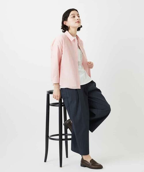 Maison de CINQ / メゾン ドゥ サンク シャツ・ブラウス | [日本製]コットンシャーリングストライプブラウス | 詳細23