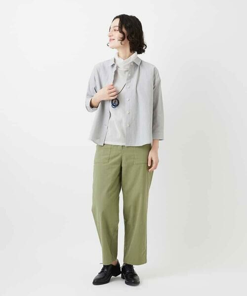 Maison de CINQ / メゾン ドゥ サンク シャツ・ブラウス | [日本製]コットンシャーリングストライプブラウス | 詳細26