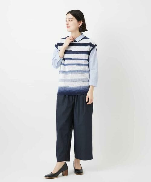 Maison de CINQ / メゾン ドゥ サンク シャツ・ブラウス | [日本製]コットンシャーリングストライプブラウス | 詳細30