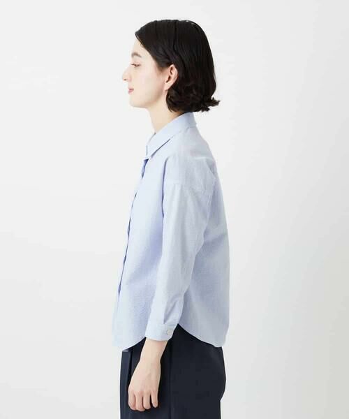 Maison de CINQ / メゾン ドゥ サンク シャツ・ブラウス | [日本製]コットンシャーリングストライプブラウス | 詳細6