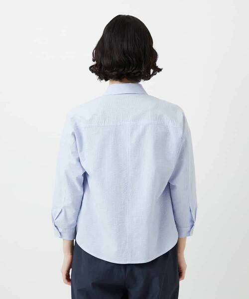 Maison de CINQ / メゾン ドゥ サンク シャツ・ブラウス | [日本製]コットンシャーリングストライプブラウス | 詳細7