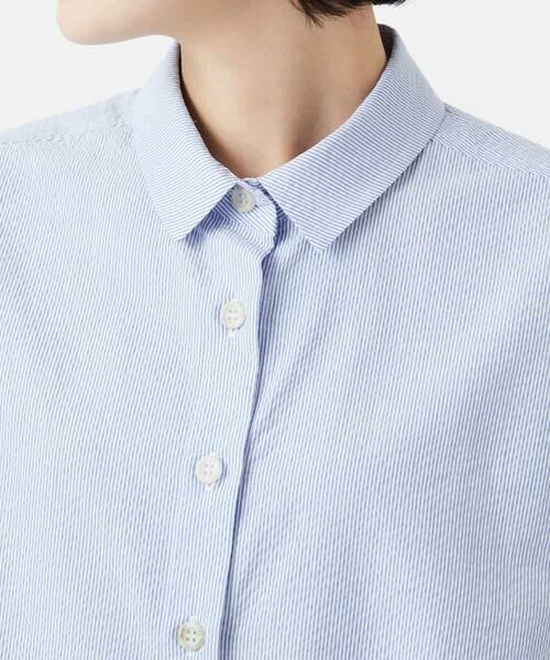 Maison de CINQ / メゾン ドゥ サンク シャツ・ブラウス | [日本製]コットンシャーリングストライプブラウス | 詳細8