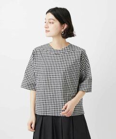 Maison de CINQ / メゾン ドゥ サンク シャツ・ブラウス | ステッチギンガムチェックプルオーバーブラウス