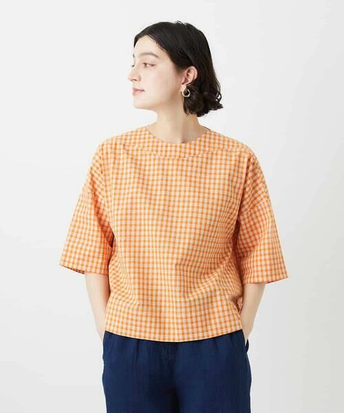 Maison de CINQ / メゾン ドゥ サンク シャツ・ブラウス | ステッチギンガムチェックプルオーバーブラウス | 詳細2