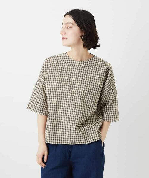 Maison de CINQ / メゾン ドゥ サンク シャツ・ブラウス | ステッチギンガムチェックプルオーバーブラウス | 詳細5