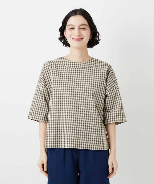 Maison de CINQ / メゾン ドゥ サンク シャツ・ブラウス | ステッチギンガムチェックプルオーバーブラウス | 詳細7