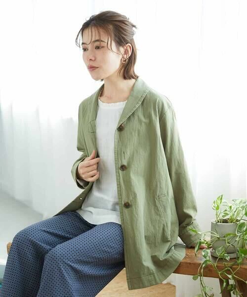 Maison de CINQ / メゾン ドゥ サンク セットアップ | コットンナチュラルワッシャージャケット | 詳細1