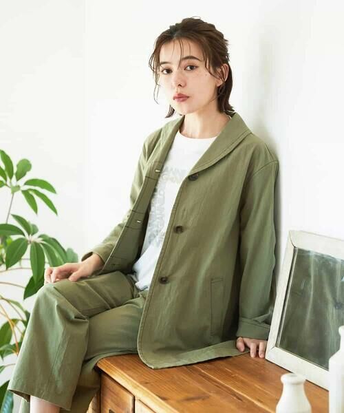 Maison de CINQ / メゾン ドゥ サンク セットアップ | コットンナチュラルワッシャージャケット | 詳細2