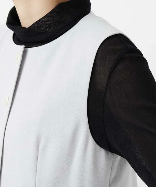 Maison de CINQ / メゾン ドゥ サンク ベスト | [セットアップ対応]リネンライクノーカラージレ | 詳細4