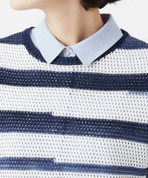 Maison de CINQ / メゾン ドゥ サンク ベスト | カスリボーダーニットベスト | 詳細10
