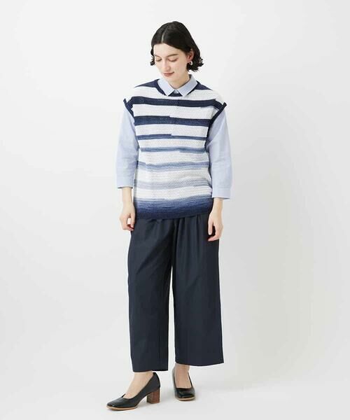 Maison de CINQ / メゾン ドゥ サンク ベスト | カスリボーダーニットベスト | 詳細16