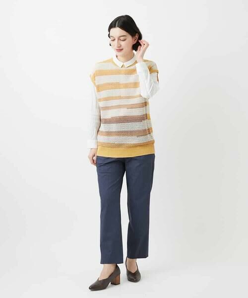 Maison de CINQ / メゾン ドゥ サンク ベスト | カスリボーダーニットベスト | 詳細23