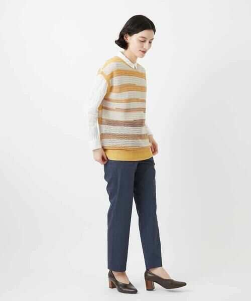 Maison de CINQ / メゾン ドゥ サンク ベスト | カスリボーダーニットベスト | 詳細24