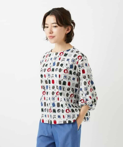 Maison de CINQ / メゾン ドゥ サンク カットソー | [日本製]マーベラステンジクプリントカットソー | 詳細2